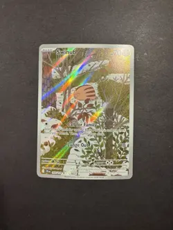 Pokemon TCG Swinub 165/159 SV09: Journey Together Illustration Rare NM - Image 1