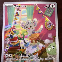 Pokemon TCG Minccino Illustration Rare from Temporal Forces 182/162 NM+ - Image 3