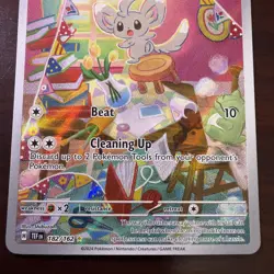 Pokemon TCG Minccino Illustration Rare from Temporal Forces 182/162 NM+ - Image 4