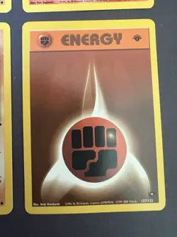 Pokemon TCG Gym Challenge 1st Ed Blaine's Rhyhorn, Vulpix, Mankey & Energy LP - Image 5
