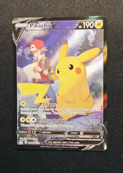 Pikachu V TG16/TG30 Full Art Rare SWSH11 Lost Origin Trainer Gallery Pokemon TCG - Image 1