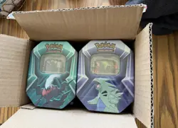 Case of 6 Pokemon - Triple Whammy Collector Tin - Tyranitar -Factory Sealed tins - Image 1