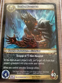 Lord of Ice Crown World of Warcraft TCG Promo 2010 Blizzard Exclusive - Image 4