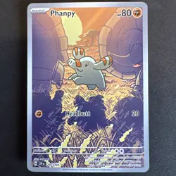 Pokemon TCG Phanpy Illustration Rare Card 205/191 Surging Sparks Pack Fresh - Image 1