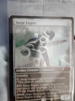 Magic the Gathering Surge Engine Full Art Promo Foil card 2022 - Image 1