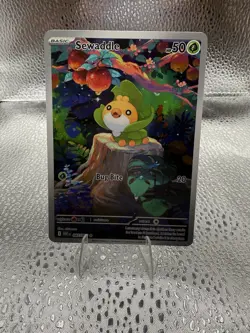 Sewaddle 087/086 Pokemon TCG White Flare Illustration Rare Card English NM - Image 1