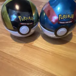Pokemon Trading Card Game Sealed Poke Ball Tin Set of 2 - Image 1