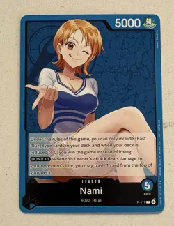Nami P-117 PROMO Leader One Piece Card Game English - Image 1