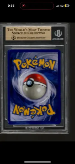 Pokemon Dragonite Fossil 1st Edition Rare 19/62 Beckett 9.5 English Card - Image 2