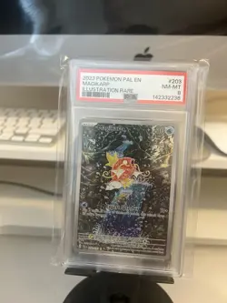 Pokemon TCG Paldea Evolved Magikarp Card 203/193 Illustration Rare PSA 8 - Image 1