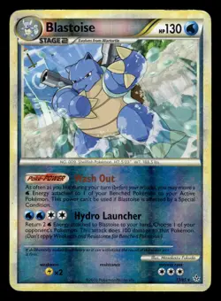 Blastoise 13/95 Reverse Holo HGSS Unleashed Pokemon Card - Image 1
