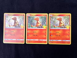2 Holo 1 Non Pokemon Charmander 9/25 McDonald's 25th Anniversary Promo Card NM - Image 1