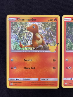 2 Holo 1 Non Pokemon Charmander 9/25 McDonald's 25th Anniversary Promo Card NM - Image 3