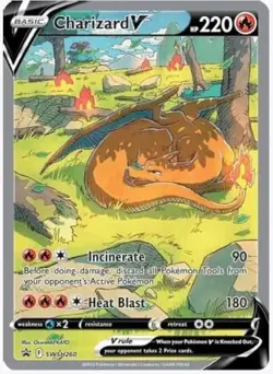Charizard V Full Art Holo Promo SWSH274 Pokemon Card Near Mint - Image 1