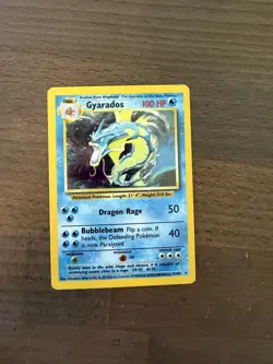 Pokemon Gyarados Base Set Holo Rare 6/102 100 HP 1999 English Card - Image 1