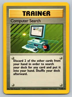 COMPUTER SEARCH - 71/102 - Base Set - Pokemon Card - MP - Image 1