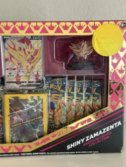 Pokemon Crown Zenith Premium Figure Collection Shiny Zamazenta Box Imperfections 820650851636 - Image 3