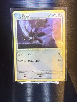 Scizor - 7/90 - Holo Rare HGSS Undaunted Pokemon TCG Vintage VLP - Image 1