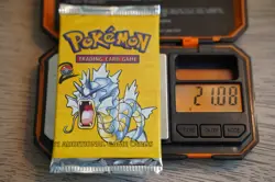 21.08g Pokemon TCG Base Set 2 Booster Pack 2000 Gyarados Art WOTC Vintage Sealed - Image 1