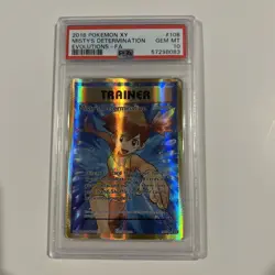 2016 POKEMON XY EVOLUTIONS FULL ART #108 MISTY'S DETERMINATION PSA 10 - Image 1