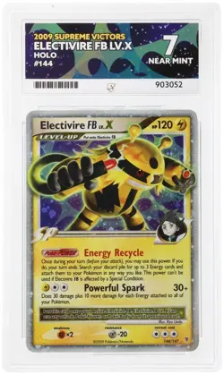 2009 POKEMON SUPREME VICTORS ELECTIVIRE FB LV.X HOLO #144 ULTRA ACE 7 NM - Image 1