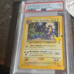 Pokemon Light Toxtricity SWSH137 Promo Holo 2021 PSA 7 Sword & Shield - Image 1