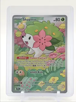 SHAYMIN 2025 POKEMON DESTINED RIVALS ILLUSTRATION RARE 185/182 Q4094 - Image 1