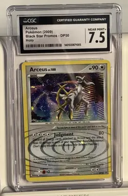 tozhan_03 DOUBLE SWIRL ‼ ARCEUS DP50 2009 POKEMON DIAMOND & PEARL BLACK STAR - Image 1
