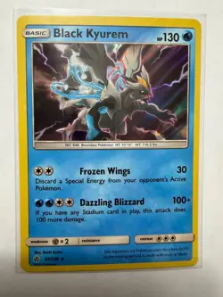 Black Kyurem 61/236 Holo Rare Cosmic Eclipse Pokemon Holo Near Mint - Image 1