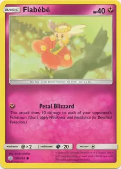 Flabebe - 150/236 - Common - Cosmic Eclipse - 2019 Pokemon - Near Mint - Image 1