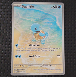 Pokemon Squirtle Illustration Rare Holo 170/165 Scarlet & Violet 151 TCG - Image 1