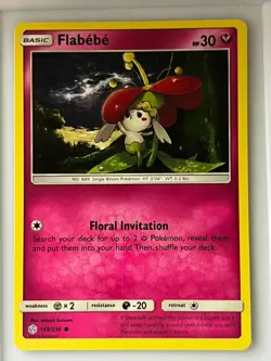 Flabebe 149/236 Common Cosmic Eclipse Pokemon Near Mint - Image 1