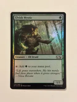 Elvish Mystic Core Set 2015 (M15) Foil Magic the Gathering MTG - Image 1