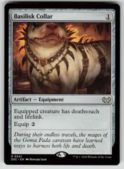 Basilisk Collar R Commander: Duskmourn: House of Horror 241 NM - Image 1