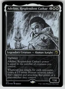 Adeline, Resplendent Cathar (Showcase) Foil R Innistrad: Midnight Hunt 312 NM - Image 1