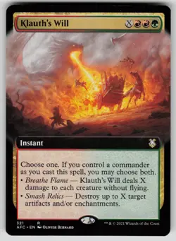 Klauth's Will (Extended Art) Normal R Commander: AFR 321 NM - Image 1