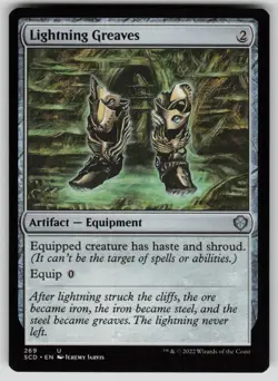 Lightning Greaves Normal U Starter Commander Decks 269 NM - Image 1