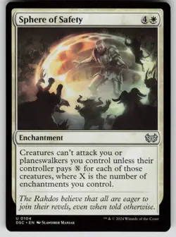 Sphere of Safety Normal U Commander: Duskmourn: House of Horror 104 NM - Image 1