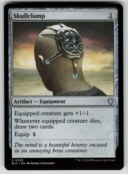 Skullclamp Normal U Commander: Bloomburrow 283 NM - Image 1