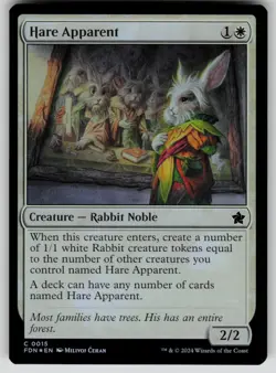 Hare Apparent Foil C Foundations 15 NM - Image 1