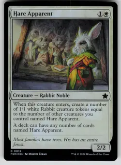 Hare Apparent Foil C Foundations 15 NM - Image 1