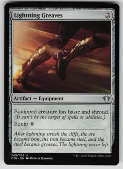 Lightning Greaves Normal U Commander 2020 245 NM - Image 1