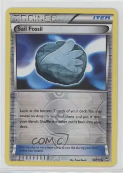 Sail Fossil Reverse Foil Pokemon XY Furious Fists #98 - Image 1