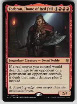 Torbran, Thane of Red Fell Normal R Throne of Eldraine 147 NM - Image 1