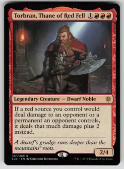 Torbran, Thane of Red Fell Normal R Throne of Eldraine 147 NM - Image 1