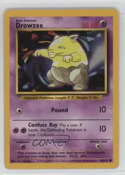 Drowzee Pokemon Base Set #49 1999 - Image 1