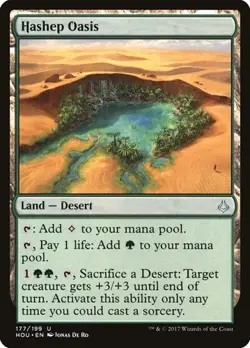 Hashep Oasis - Foil Hour of Devastation LP MTG - Image 1