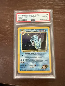 Giovanni's Gyarados 5 2000 Pokemon Gym Challenge Holo Rare PSA 8 - Image 1