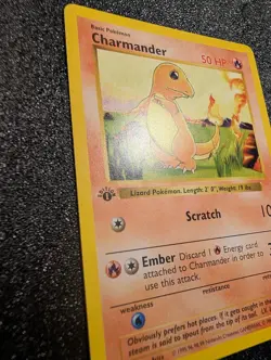 Base Set Charmander 67/102 [ Shadowless / 1st Edition ] Pokemon Card - Image 4
