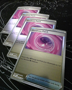4x Wonderous Patch 094/094 x4 Reverse Holo - Phantasmal Flames - Pokemon Playset - Image 1